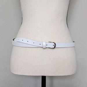 Steve Madden white faux leather belt size L
